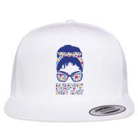 Happy Dot Day Messy Bun Flatbill Hat