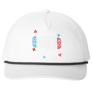 Happy Dot Day Gamers Boy Game Controller Polka Dot Snapback Five-Panel Rope Hat