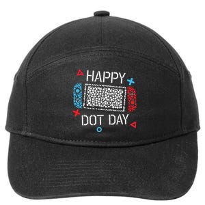 Happy Dot Day Gamers Boy Game Controller Polka Dot 7-Panel Snapback Hat