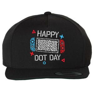 Happy Dot Day Gamers Boy Game Controller Polka Dot Wool Snapback Cap