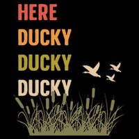 Here Ducky Ducky Ducky Funny Duck Call For Duck Hunters 16 in Basic Backpack