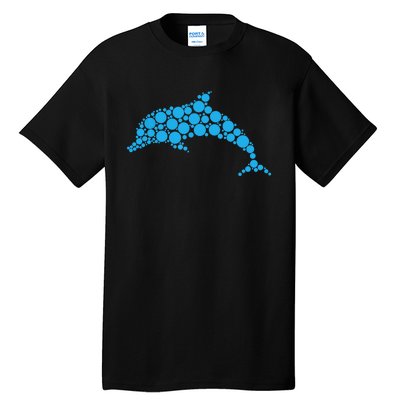 Happy Dot Day Cute Dot Dolphin For Man Woman Tall T-Shirt