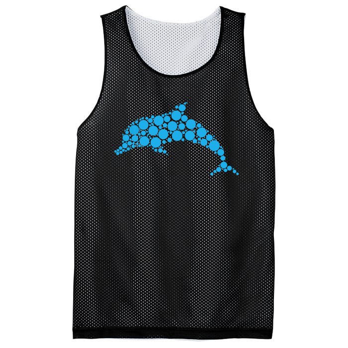 Happy Dot Day Cute Dot Dolphin For Man Woman Mesh Reversible Basketball Jersey Tank