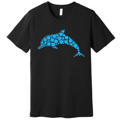 Happy Dot Day Cute Dot Dolphin For Man Woman Premium T-Shirt