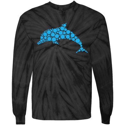 Happy Dot Day Cute Dot Dolphin For Man Woman Tie-Dye Long Sleeve Shirt