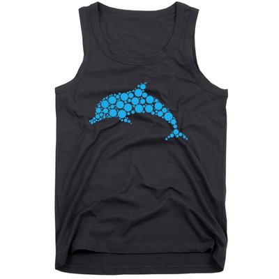 Happy Dot Day Cute Dot Dolphin For Man Woman Tank Top