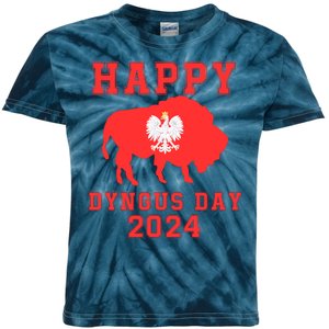 Happy Dyngus Day 2024 Polish Eagle Dyngus Day Polishamerican Polska White Eagle Kids Tie-Dye T-Shirt