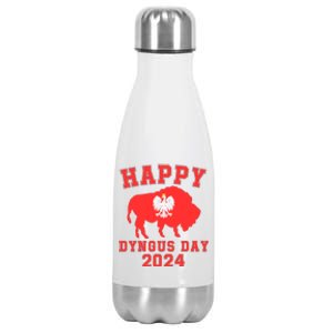 Happy Dyngus Day 2024 Polish Eagle Dyngus Day Polishamerican Polska White Eagle Stainless Steel Insulated Water Bottle