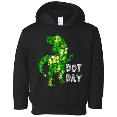 Happy Dot Day Cute Dinosaur T Rex Gift Toddler Hoodie