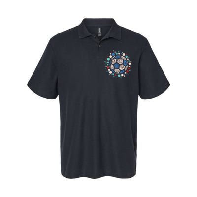 Happy Dot Day Soccer Ball Lover Polka Dot Softstyle Adult Sport Polo