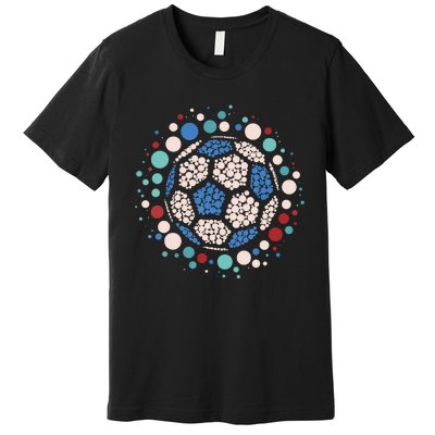 Happy Dot Day Soccer Ball Lover Polka Dot Premium T-Shirt