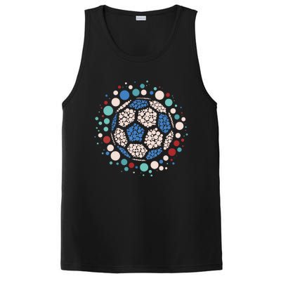 Happy Dot Day Soccer Ball Lover Polka Dot PosiCharge Competitor Tank