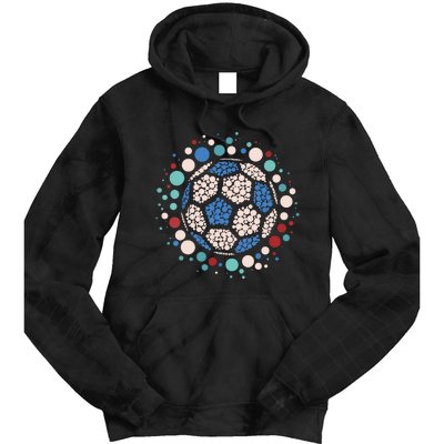 Happy Dot Day Soccer Ball Lover Polka Dot Tie Dye Hoodie