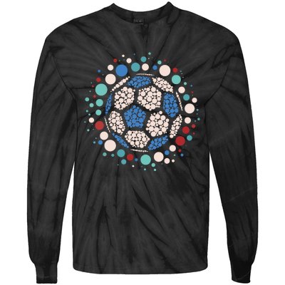 Happy Dot Day Soccer Ball Lover Polka Dot Tie-Dye Long Sleeve Shirt