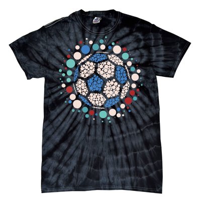 Happy Dot Day Soccer Ball Lover Polka Dot Tie-Dye T-Shirt