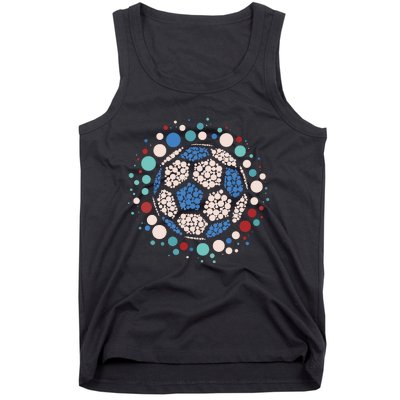 Happy Dot Day Soccer Ball Lover Polka Dot Tank Top