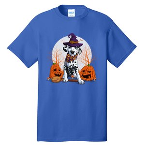 Halloween Dalmatian Dog Lovers Halloween Scary Pumpkin Moon Gift Tall T-Shirt