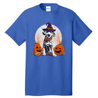 Halloween Dalmatian Dog Lovers Halloween Scary Pumpkin Moon Gift Tall T-Shirt