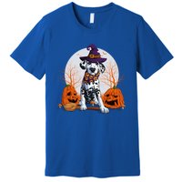 Halloween Dalmatian Dog Lovers Halloween Scary Pumpkin Moon Gift Premium T-Shirt