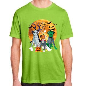 Halloween Dalmatian Dog Zombie Jack O Lantern Pumpkin Gift Adult ChromaSoft Performance T-Shirt