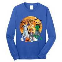 Halloween Dalmatian Dog Zombie Jack O Lantern Pumpkin Gift Long Sleeve Shirt