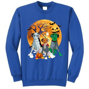 Halloween Dalmatian Dog Zombie Jack O Lantern Pumpkin Gift Sweatshirt