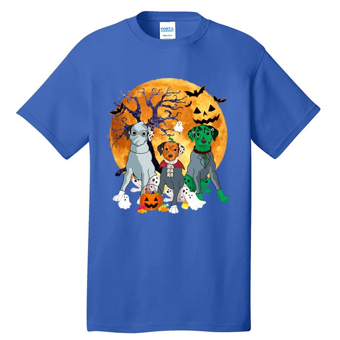 Halloween Dalmatian Dog Zombie Jack O Lantern Pumpkin Gift Tall T-Shirt