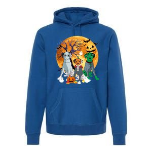 Halloween Dalmatian Dog Zombie Jack O Lantern Pumpkin Gift Premium Hoodie