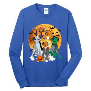 Halloween Dalmatian Dog Zombie Jack O Lantern Pumpkin Gift Tall Long Sleeve T-Shirt