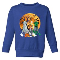 Halloween Dalmatian Dog Zombie Jack O Lantern Pumpkin Gift Toddler Sweatshirt