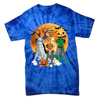 Halloween Dalmatian Dog Zombie Jack O Lantern Pumpkin Gift Tie-Dye T-Shirt