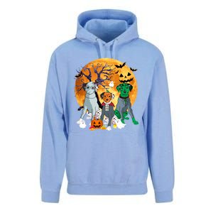 Halloween Dalmatian Dog Zombie Jack O Lantern Pumpkin Gift Unisex Surf Hoodie