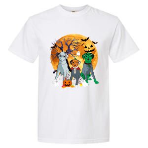 Halloween Dalmatian Dog Zombie Jack O Lantern Pumpkin Gift Garment-Dyed Heavyweight T-Shirt