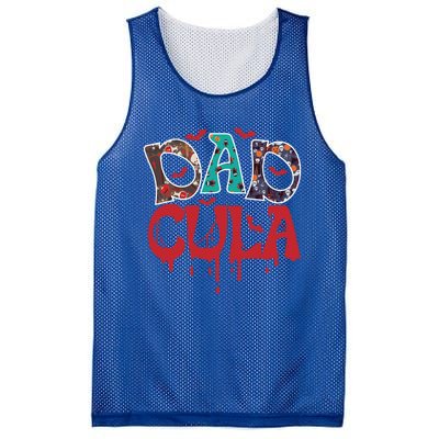 Halloween Dad Dracula Dadcula Gift Mesh Reversible Basketball Jersey Tank