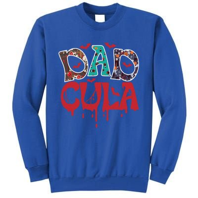 Halloween Dad Dracula Dadcula Gift Tall Sweatshirt