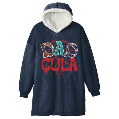 Halloween Dad Dracula Dadcula Gift Hooded Wearable Blanket