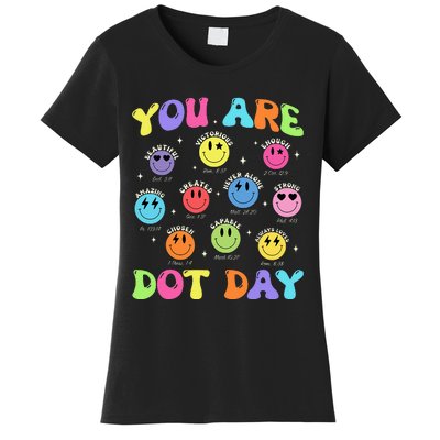 Happy Dot Day Teacher Smile Face Women's T-Shirt