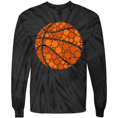 Happy Dot Day 2024 Polka Dot Basketball Lover Tie-Dye Long Sleeve Shirt