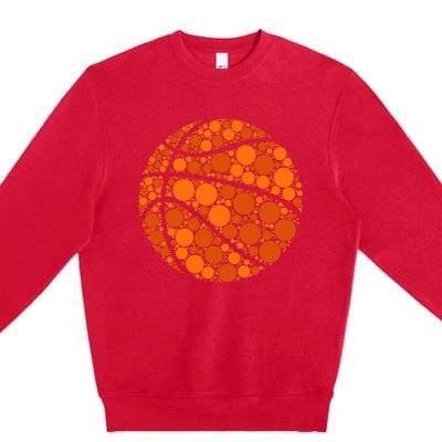 Happy Dot Day 2024 Polka Dot Basketball Lover Premium Crewneck Sweatshirt