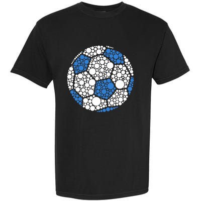 Happy Dot Day 2024 Polka Dot Soccer Ball Lover Garment-Dyed Heavyweight T-Shirt