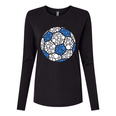 Happy Dot Day 2024 Polka Dot Soccer Ball Lover Womens Cotton Relaxed Long Sleeve T-Shirt