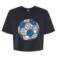 Happy Dot Day 2024 Polka Dot Soccer Ball Lover Bella+Canvas Jersey Crop Tee