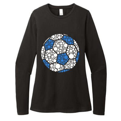 Happy Dot Day 2024 Polka Dot Soccer Ball Lover Womens CVC Long Sleeve Shirt