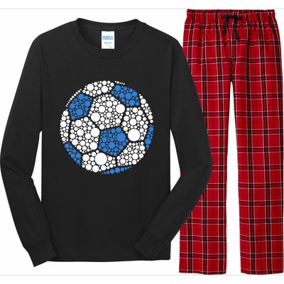 Happy Dot Day 2024 Polka Dot Soccer Ball Lover Long Sleeve Pajama Set