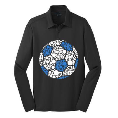 Happy Dot Day 2024 Polka Dot Soccer Ball Lover Silk Touch Performance Long Sleeve Polo