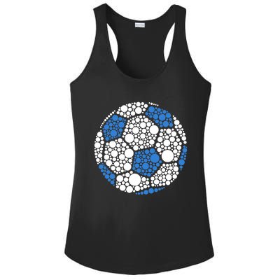 Happy Dot Day 2024 Polka Dot Soccer Ball Lover Ladies PosiCharge Competitor Racerback Tank