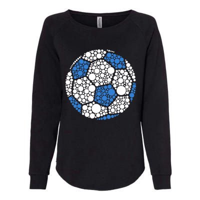 Happy Dot Day 2024 Polka Dot Soccer Ball Lover Womens California Wash Sweatshirt