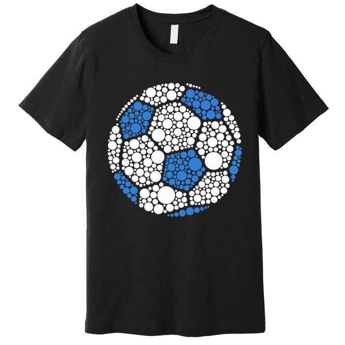 Happy Dot Day 2024 Polka Dot Soccer Ball Lover Premium T-Shirt