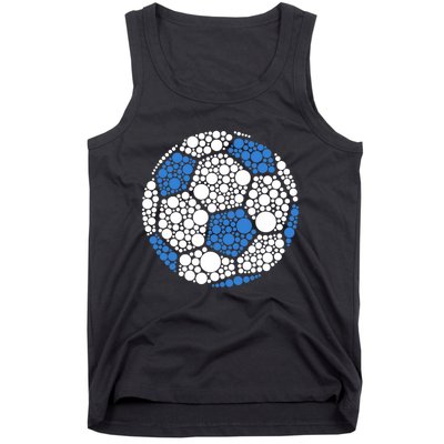 Happy Dot Day 2024 Polka Dot Soccer Ball Lover Tank Top