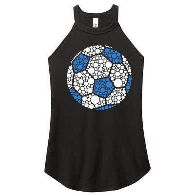 Happy Dot Day 2024 Polka Dot Soccer Ball Lover Women's Perfect Tri Rocker Tank